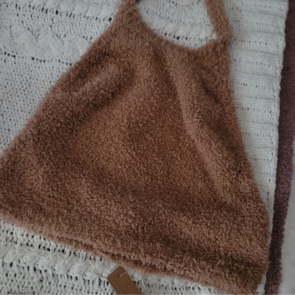 SKIMS (C4) Cozy Knit Halter Bra Top NWT 4X/5X